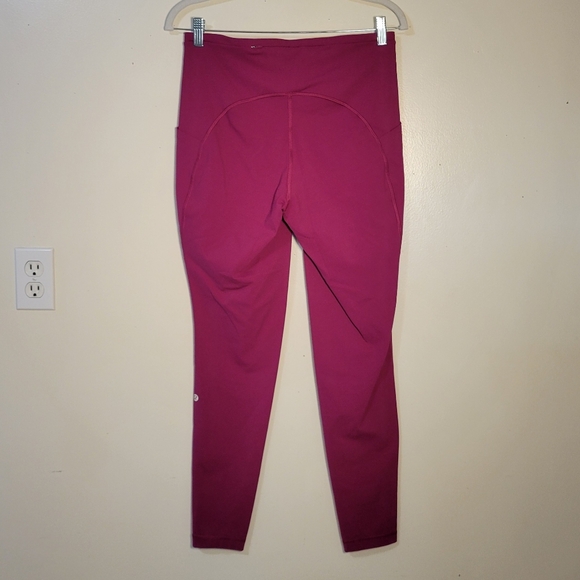 Lululemon Women's 10 Swift Speed HR Tight 28" High-Rise Fuscha Leggings - Picture 3 of 7